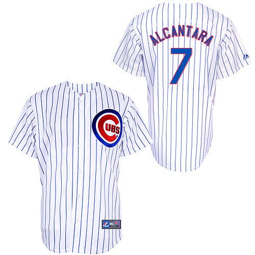 Arismendy Alcantara #7 Youth Baseball Jersey-Chicago Cubs Authentic Home White Cool Base MLB Jersey